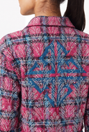 Cotton Candy Embellished Cropped Flannel