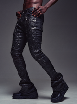 All Black Relic Waxed Denim