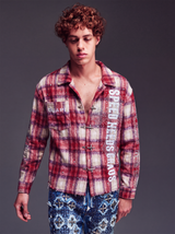 Vintage Red Plaid Shirt
