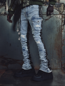 Aqua Blue Rope Pant