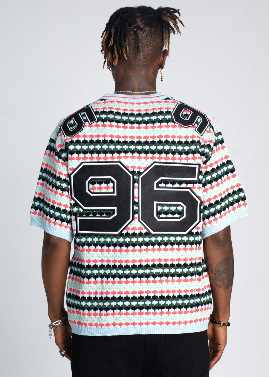 Mint Knit Football Tee
