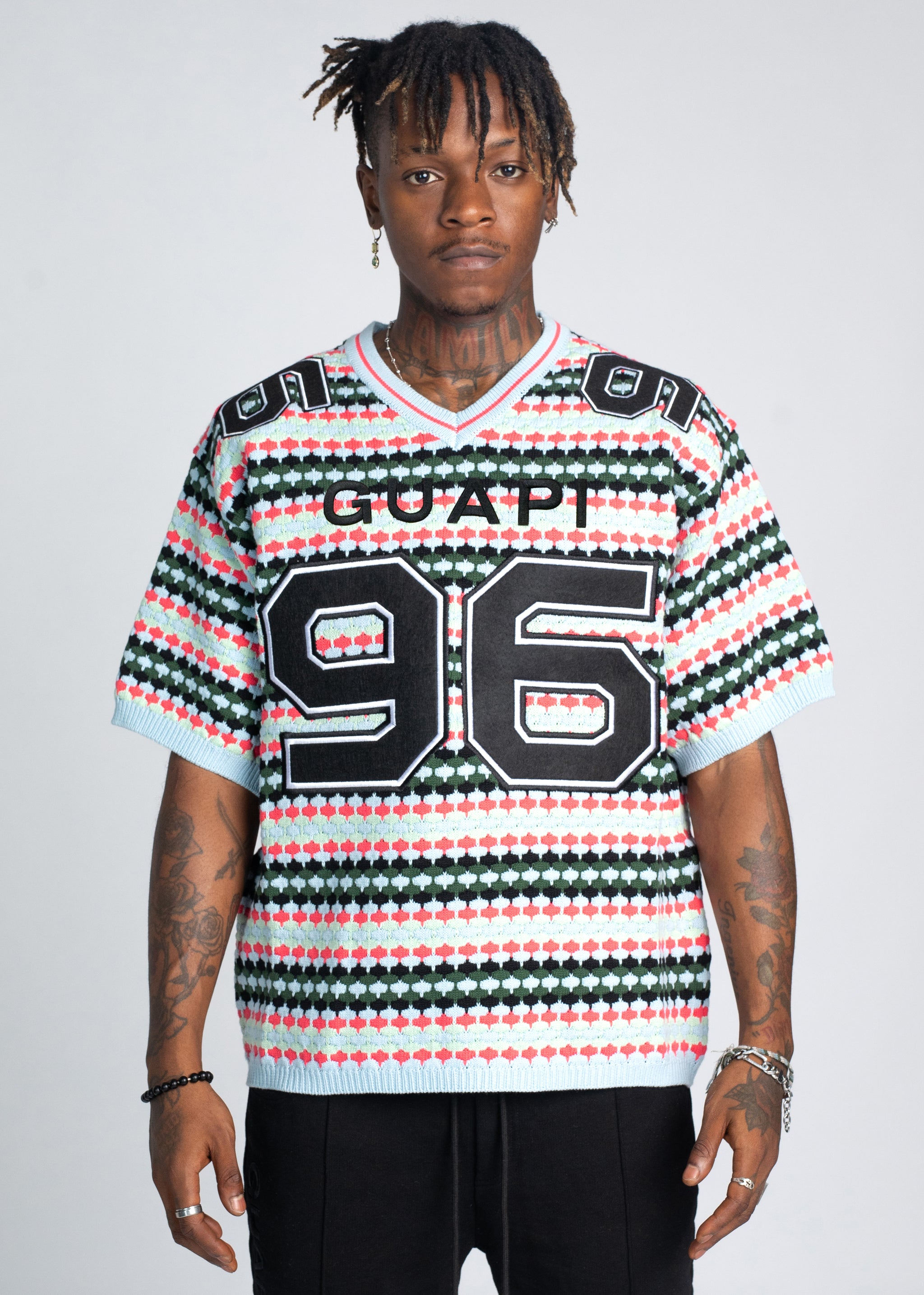 Mint Knit Football Tee