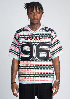 Mint Knit Football Tee