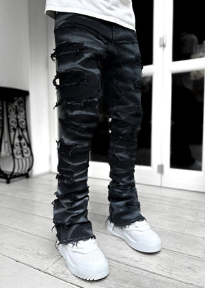 Obsidian Black Smoke Denim