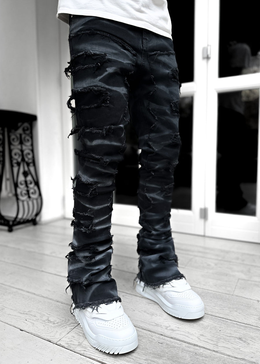 Obsidian Black Smoke Denim