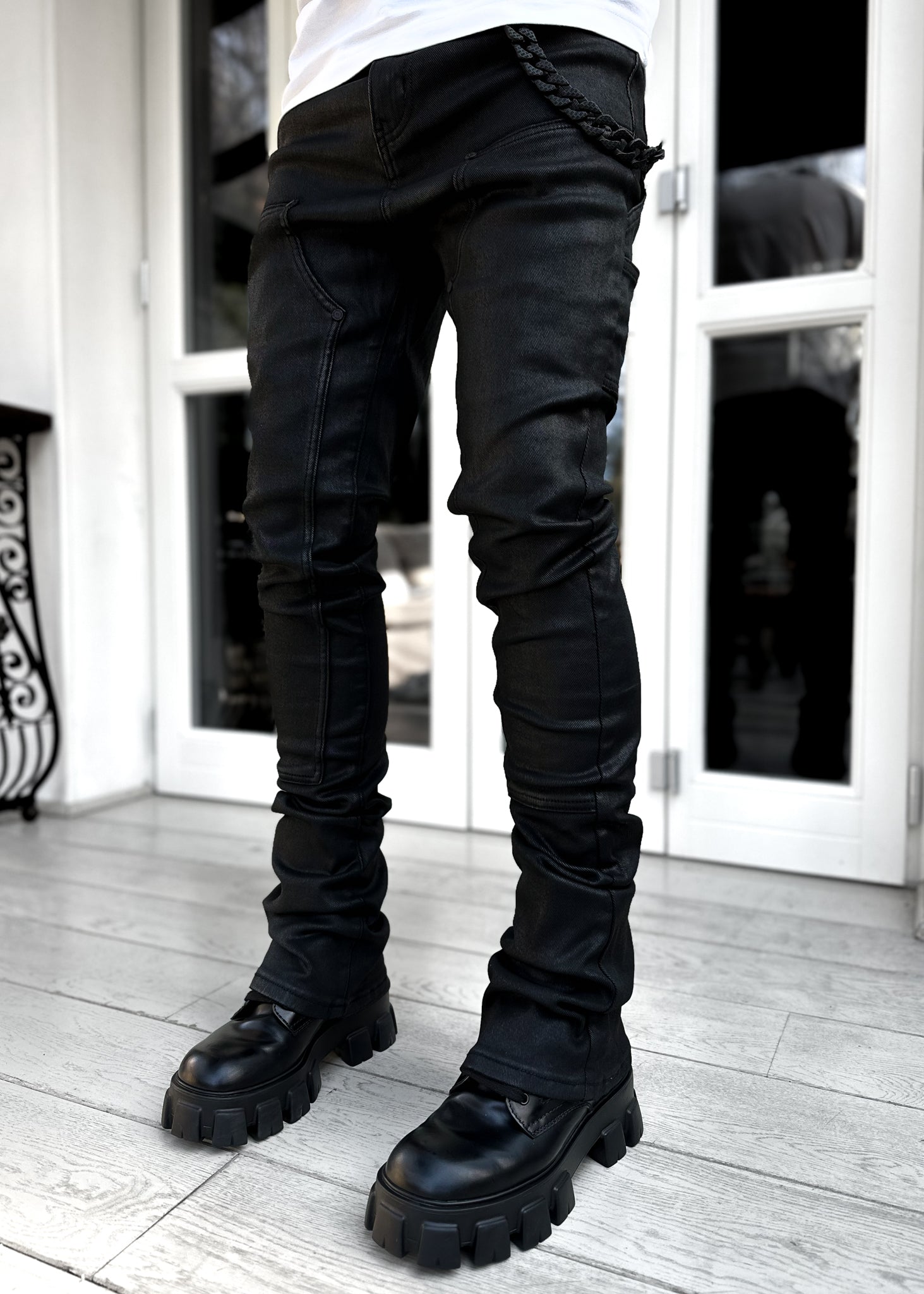 All Black Carpenter Denim - Guapi Clothing