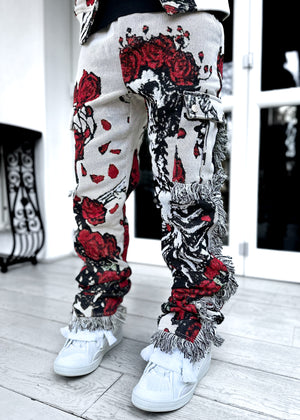 Death Rose Tapestry Pants