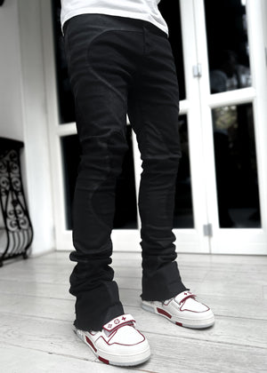 All Black Wavy Denim