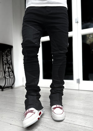 All Black Wavy Denim