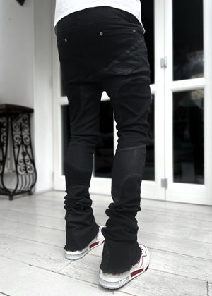 All Black Wavy Denim