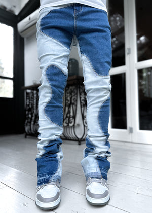 Vintage Blue Wavy Denim