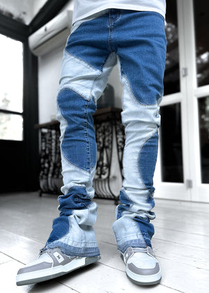 Vintage Blue Wavy Denim