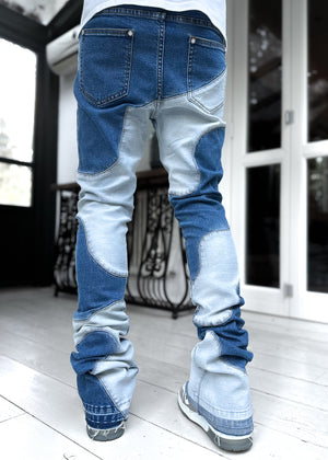 Vintage Blue Wavy Denim