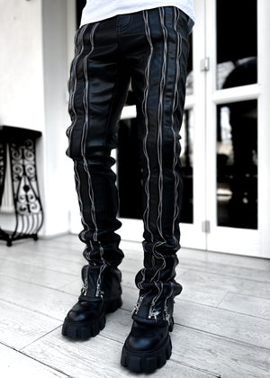 Obsidian Black Uzi Leather Pant